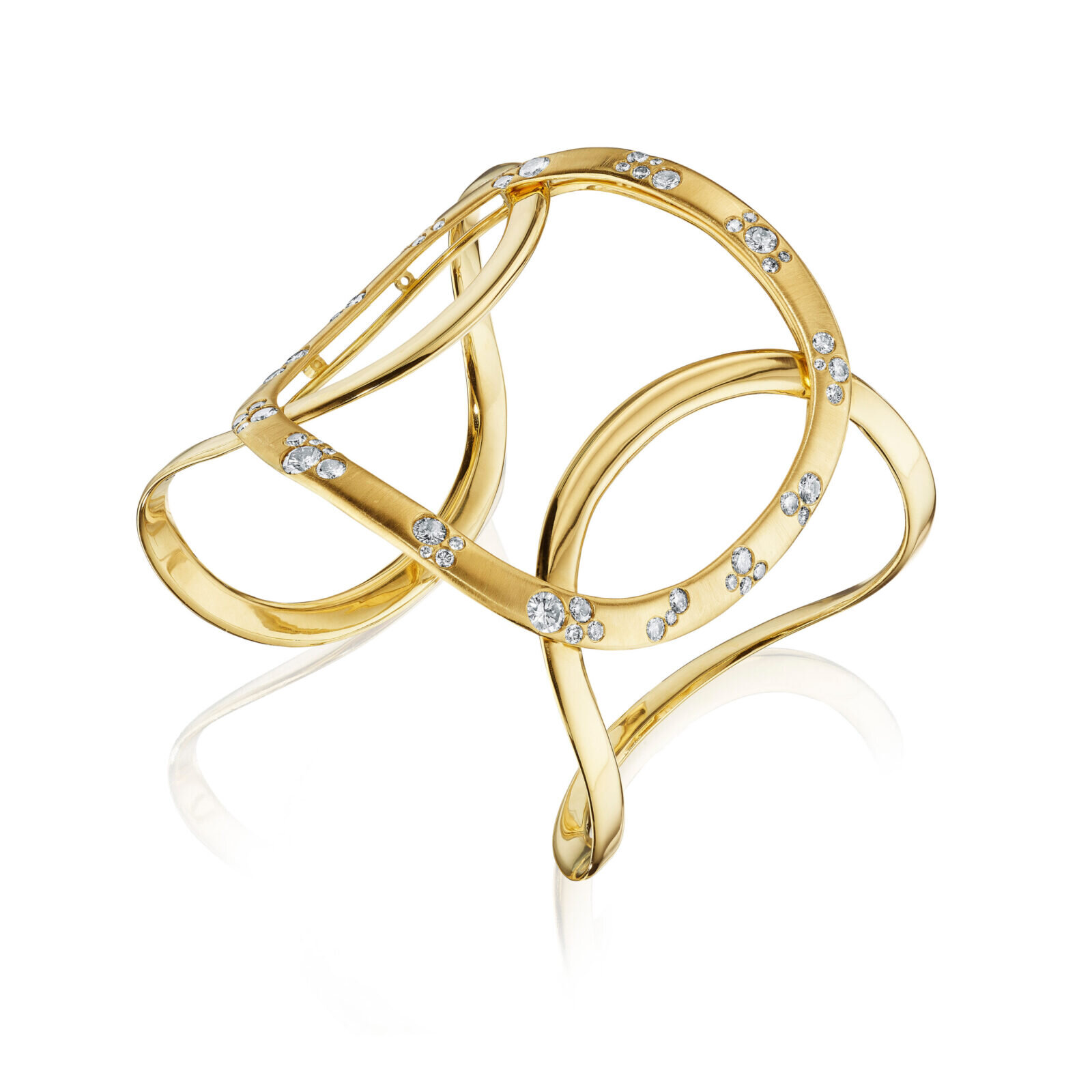 LINK DIAMOND CUFF BRACELET