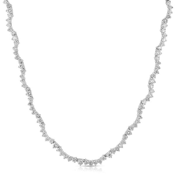 Scalloped Diamond Necklace