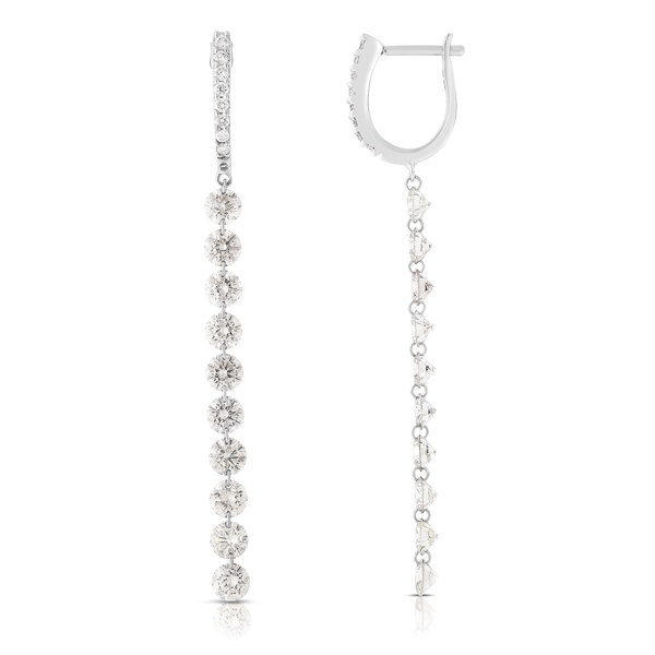 Round Brilliant Diamond Drilled Dangles