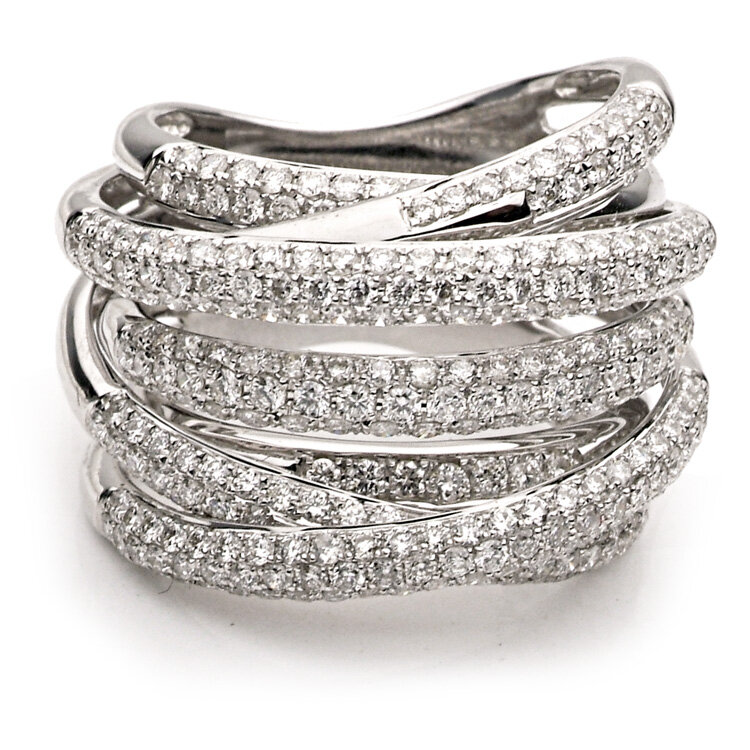 18KW FASHION DIAMOND RING