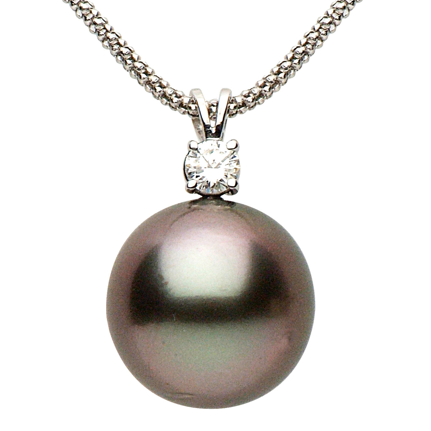 18K PEARL PENDANT, 15-16MM