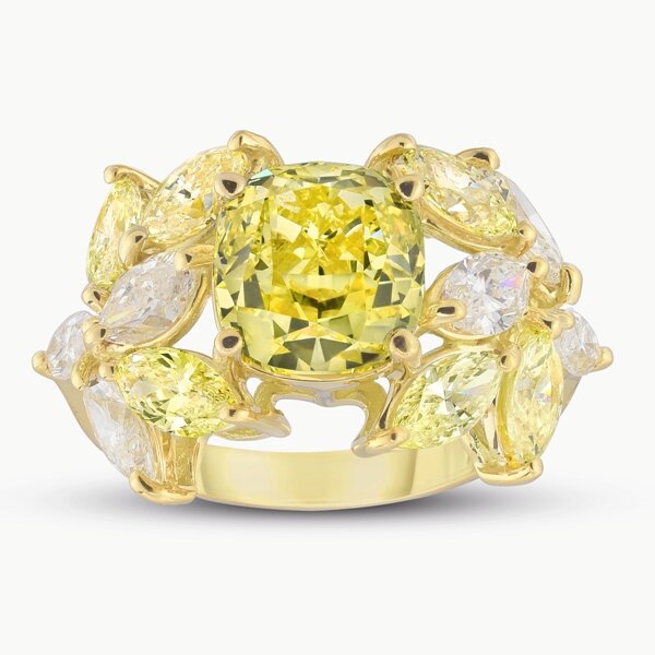 Fancy Yellow Fancy Shape Ring