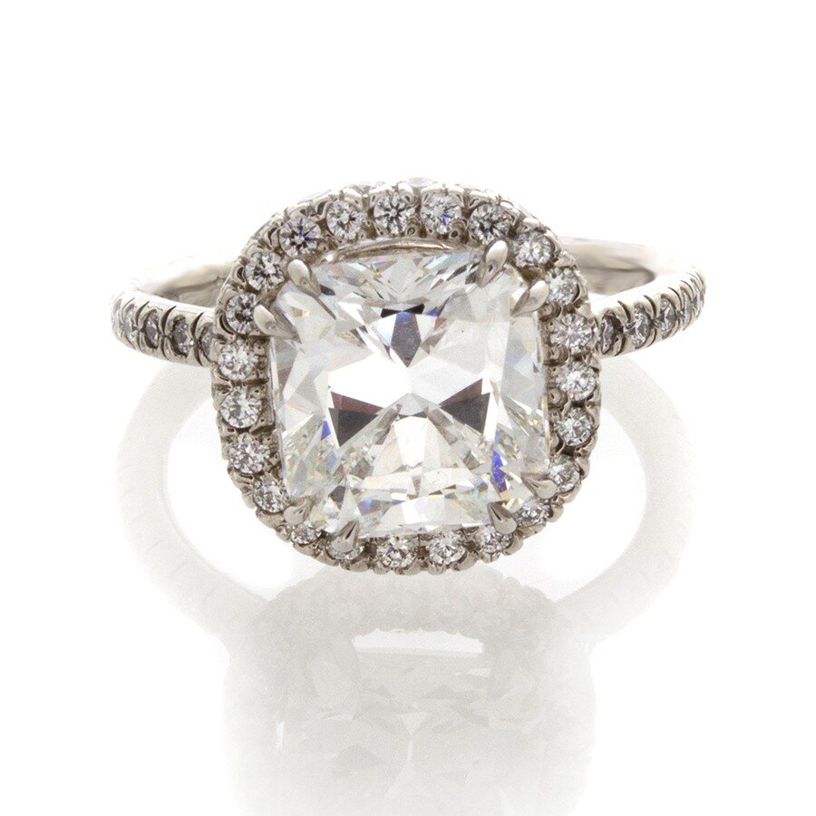 CUSHION CUT DIAMOND 3.42 CT