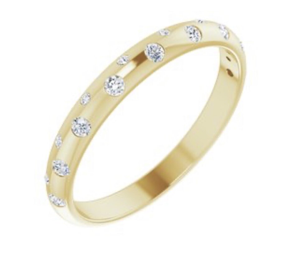 Gypsy Set Diamond Band