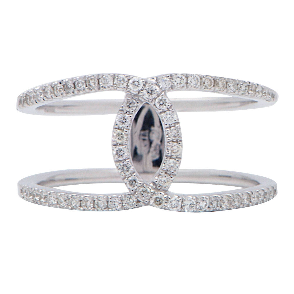 18KW FASHION DIAMOND RING