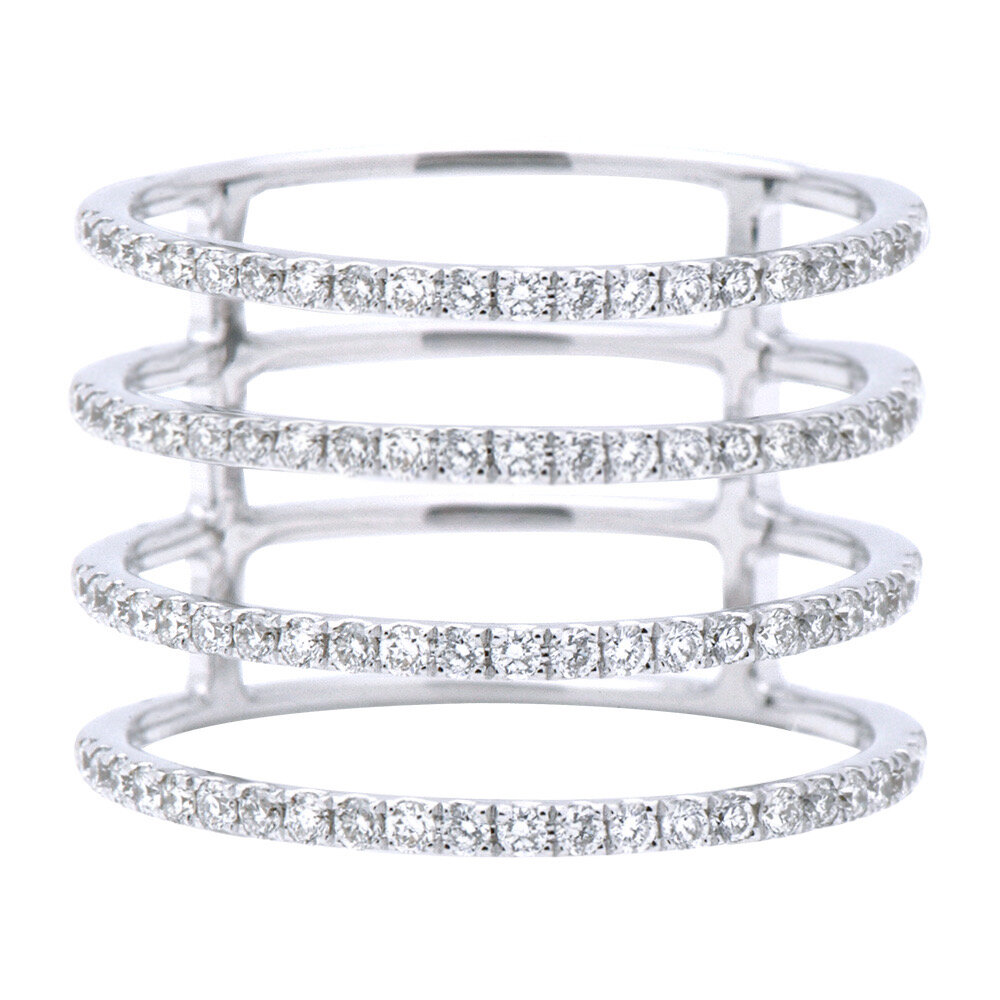 18KW FASHION DIAMOND RING