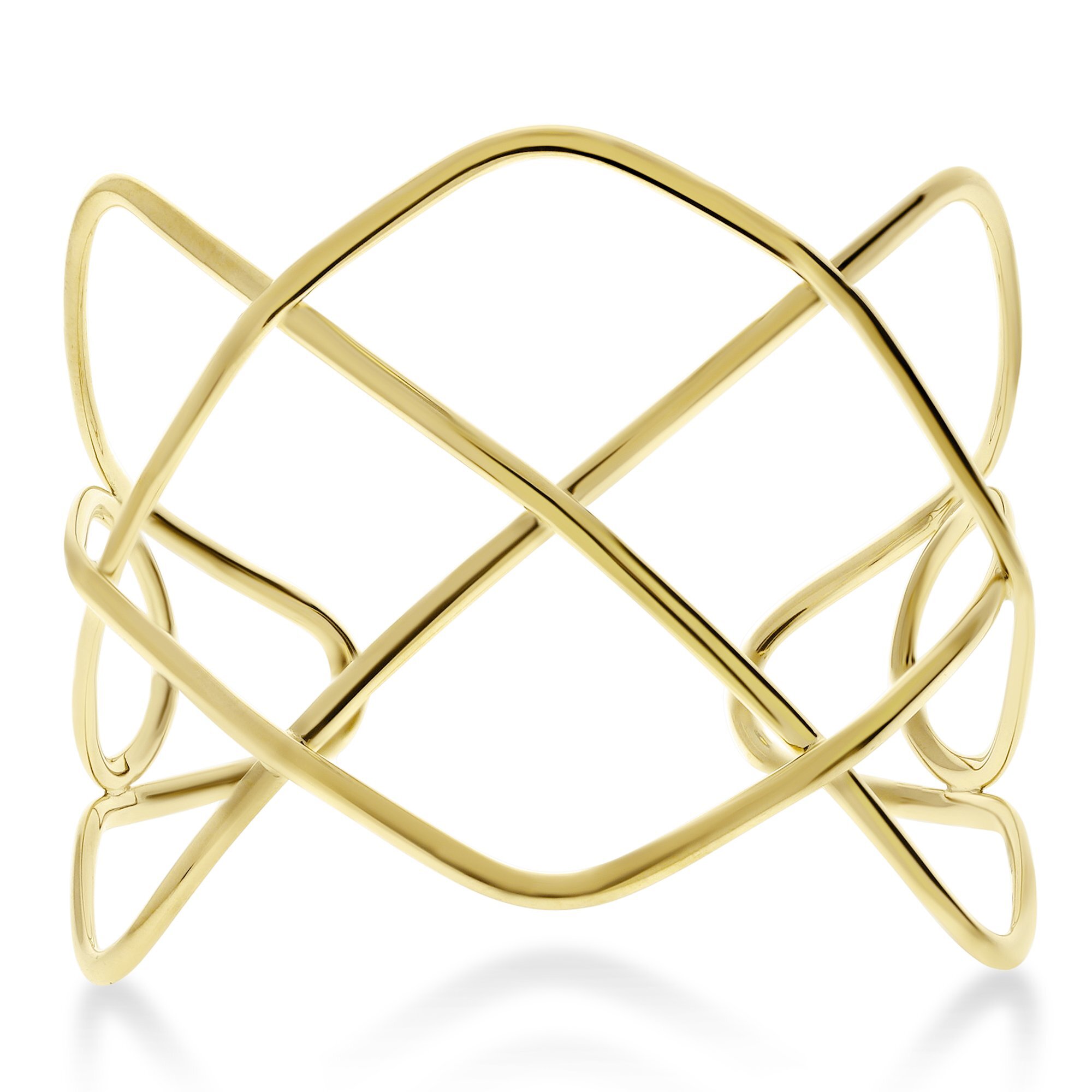 GOLD ARGYLE LINES CUFF