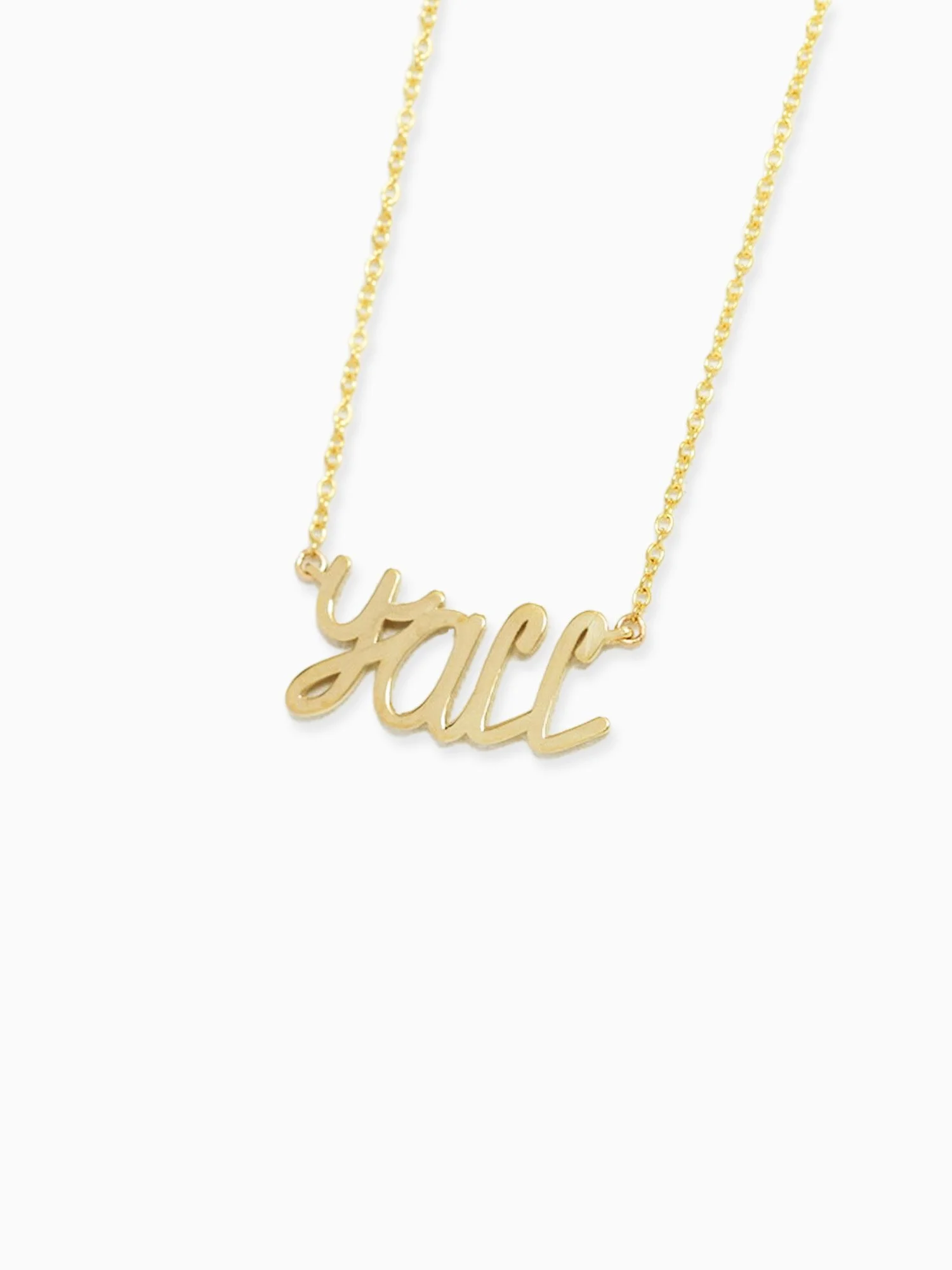 Y'all Gold Necklace
