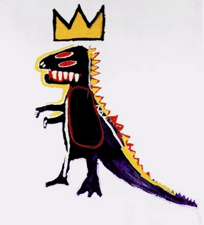 Dinosaur Crown by Basquiat, Image from tumblr