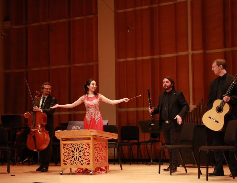  Performing at Merkin Concert Hall in a premiere by Yunzhuo Gan 