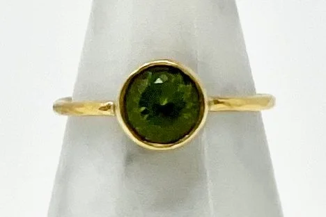 Peridot Ring in 22k Gold