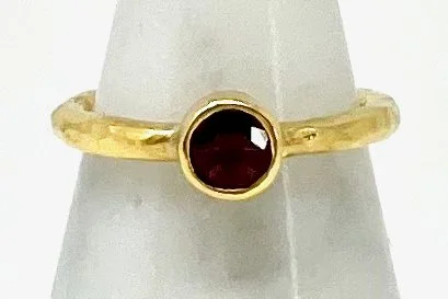 Rubelite Ring in 22k Gold