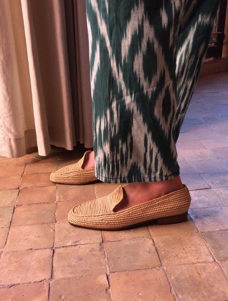 raffia loafers 