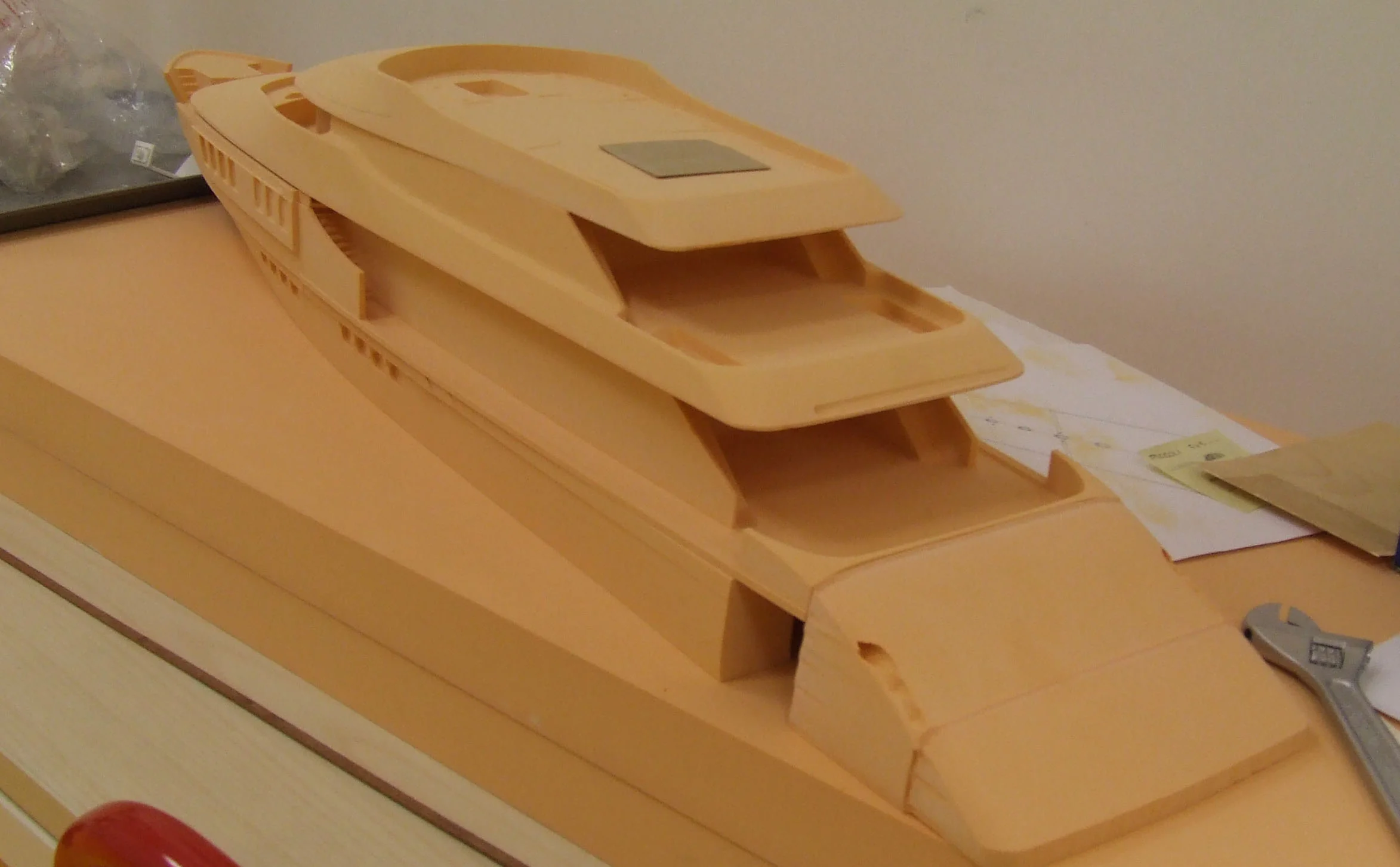 56m Yacht Design Concept - Scale model