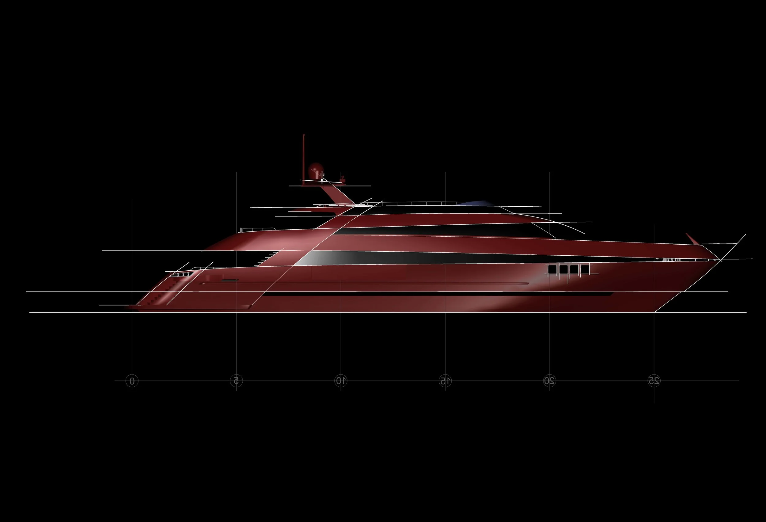 43m Yacht Design Concept
