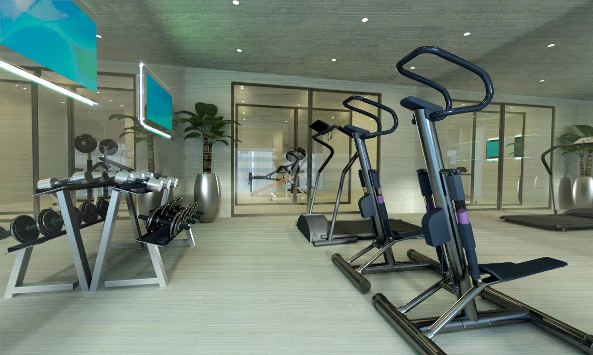 72m Yacht Design Concept - Gym