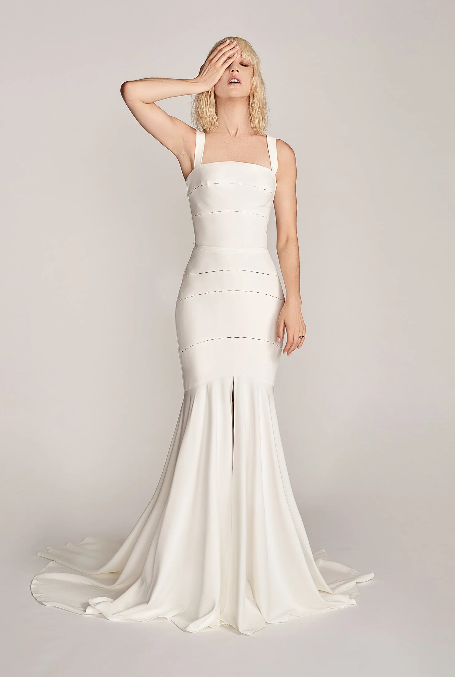 Violet Gown, $2890, Karen Willis Holmes , Open Ring, from $30, & Other Stories .