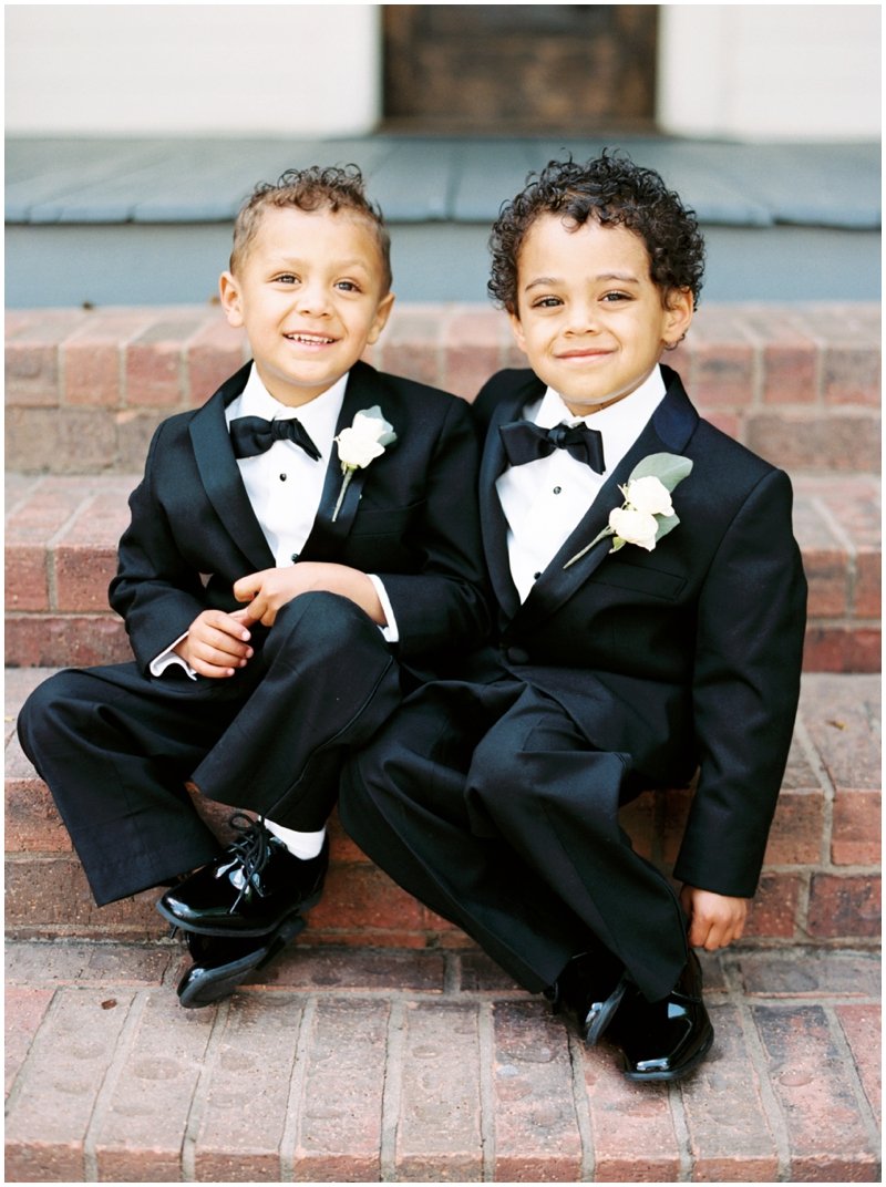 The cutest ring bearers you'll ever see by Top Texas Wedding Photographer Hannah Mayson