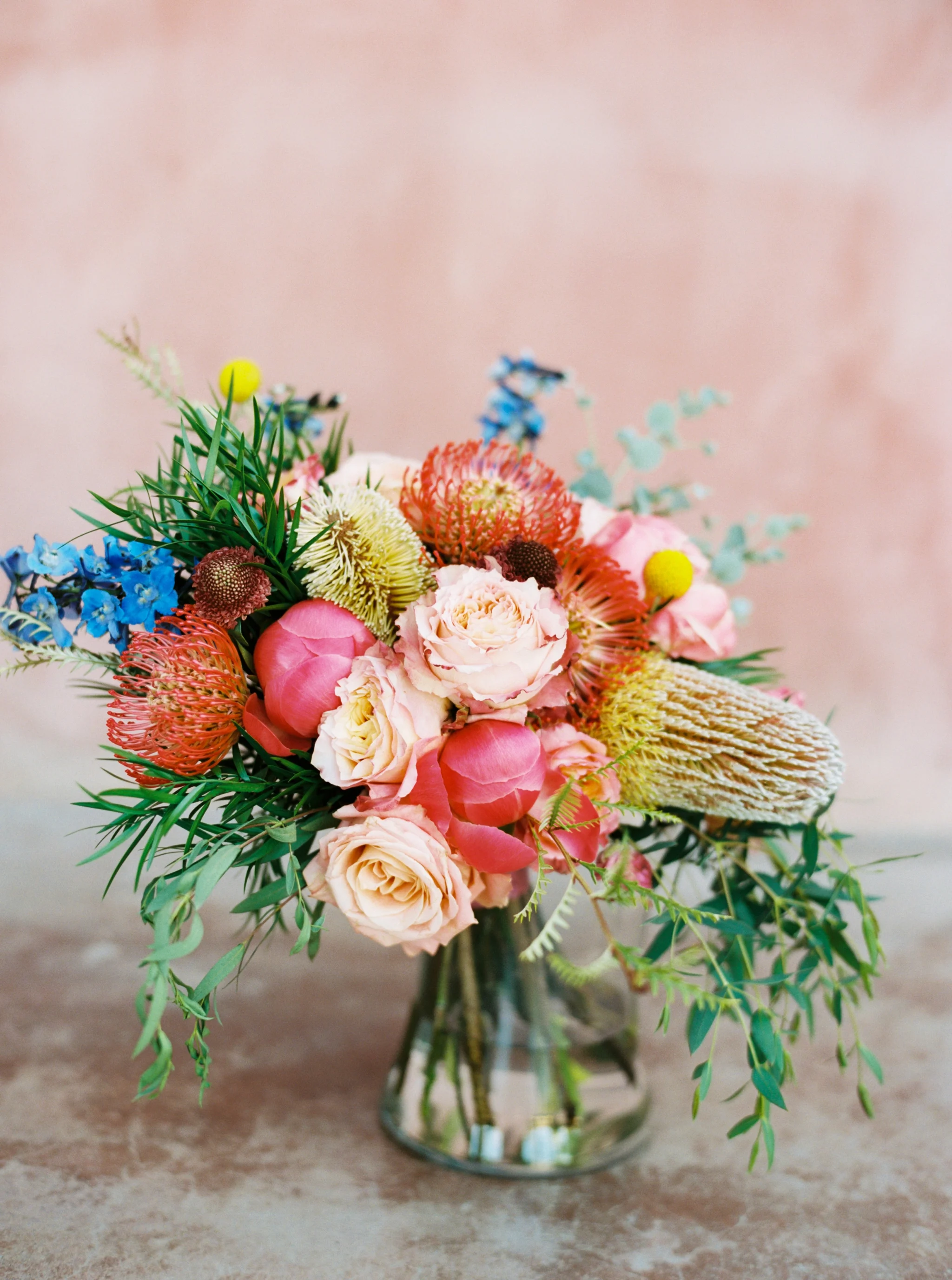 The most beautiful, colorful bouquet by Top Texas Wedding Photographer Hannah Mayson