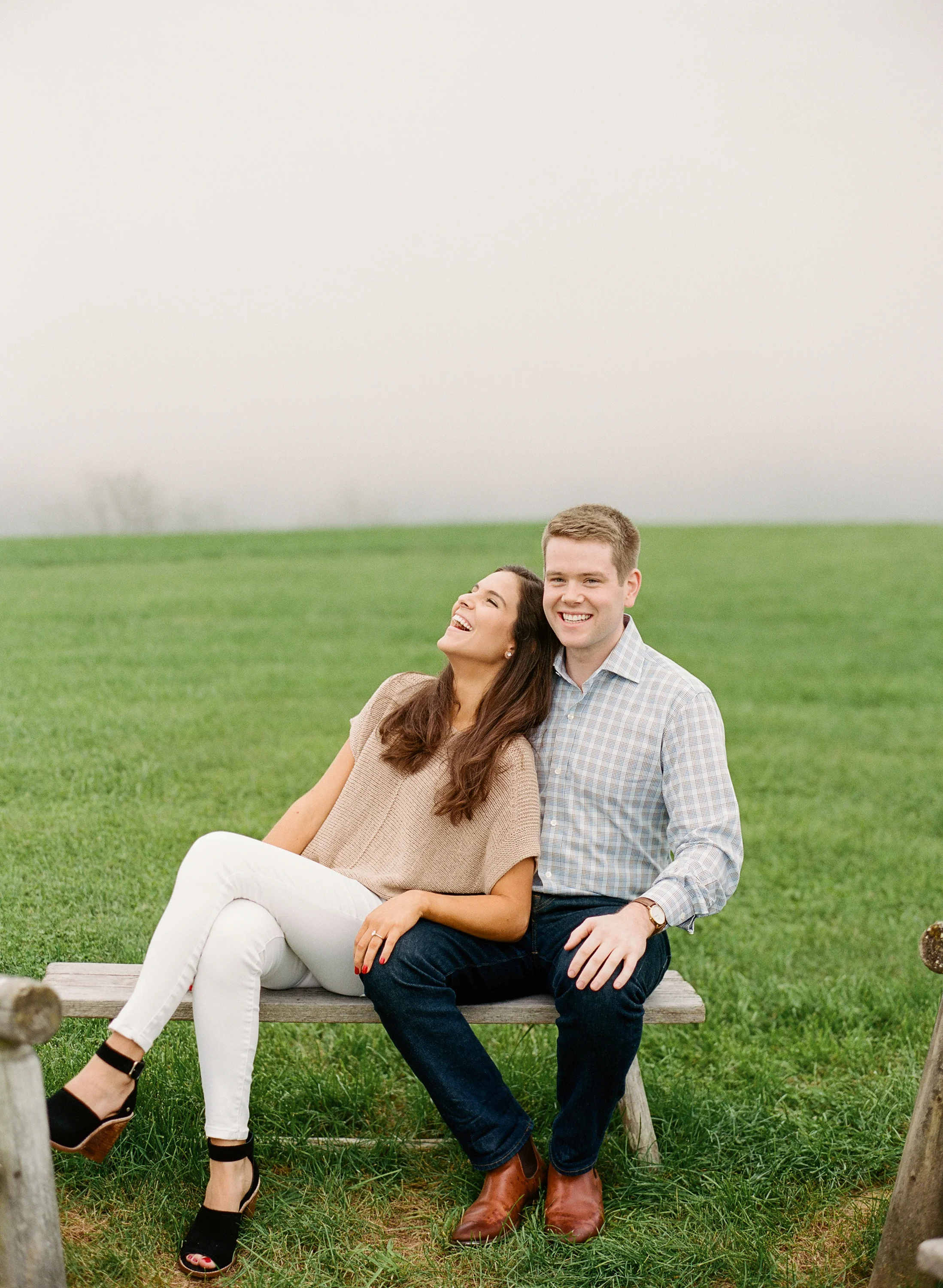 Virginia Engagement Photos, Virginia Wedding Photographer, Blue Ridge Parkway Engagement Pictures, What to Wear for Engagement photos, Engagement Photo Outfits, Virginia Film Photographer, Casual Engagements Photo Outfits, Causal Engagement Outfits, Richmond Wedding Photographer, Alexandria Wedding Photographer
