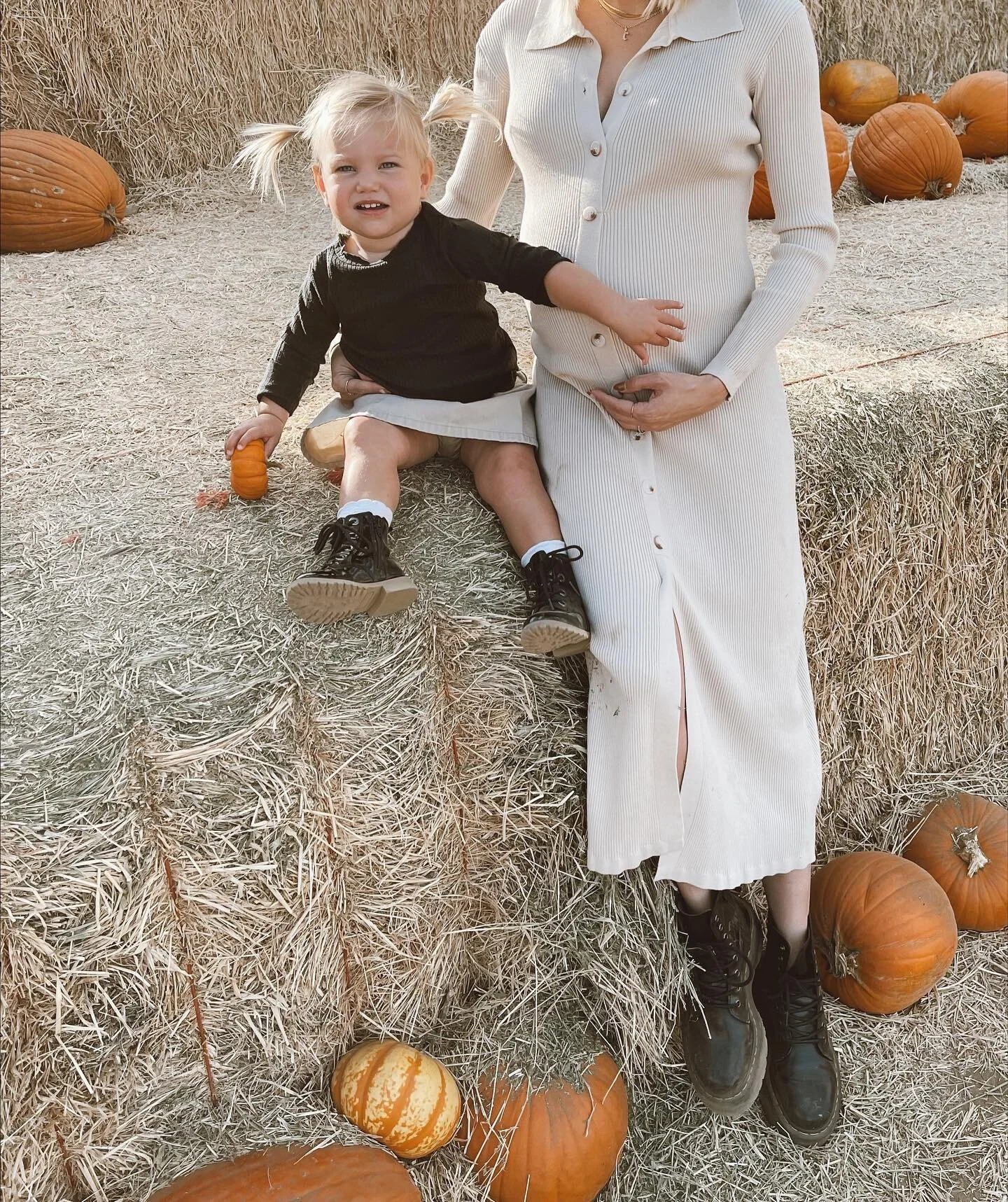 Just waitin&rsquo; on the 4th pumpkin of our patch 🎃