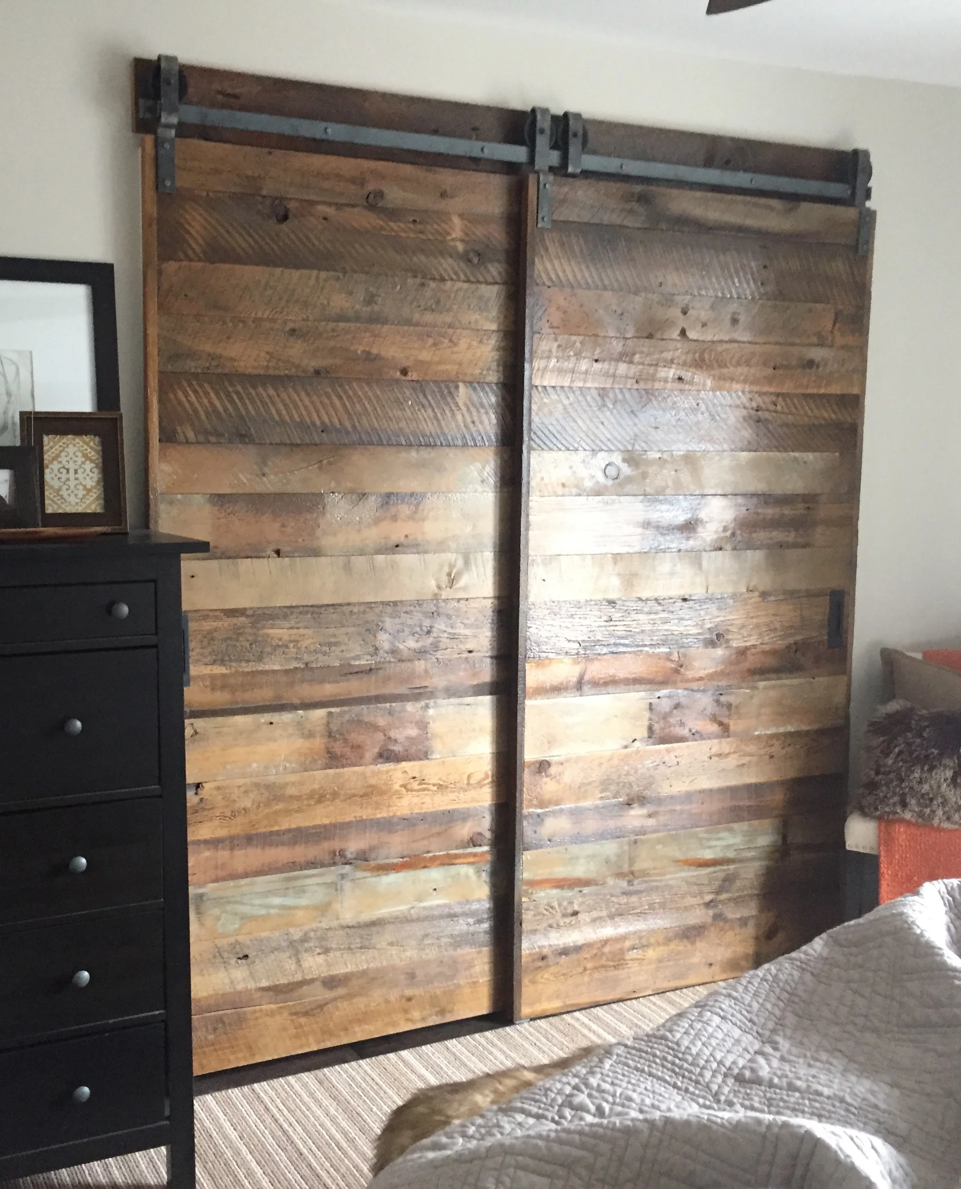 Brown board doors on the bypass