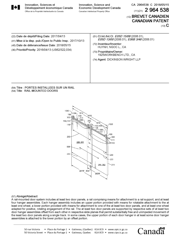 Canadian patent