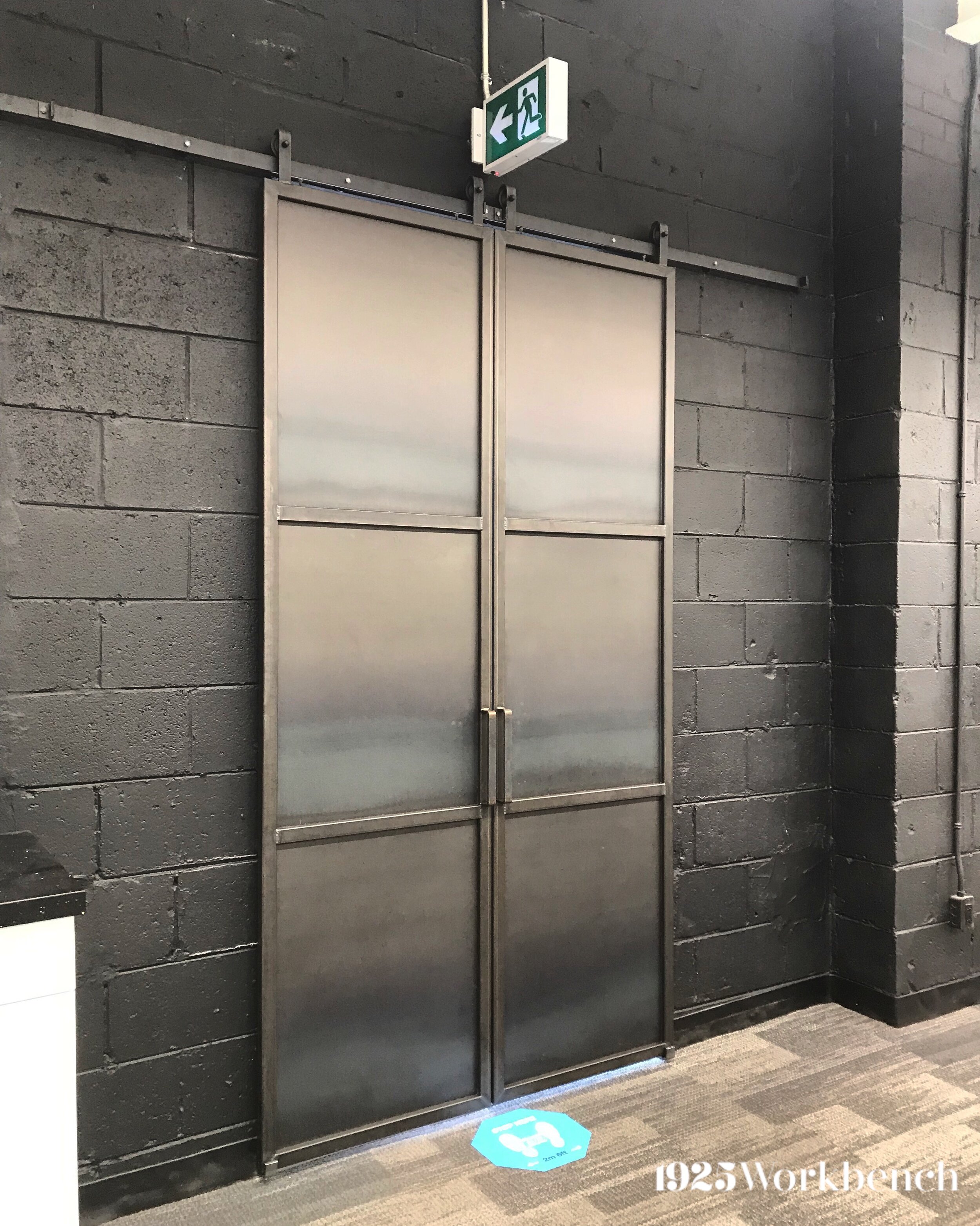 Metal panel door
