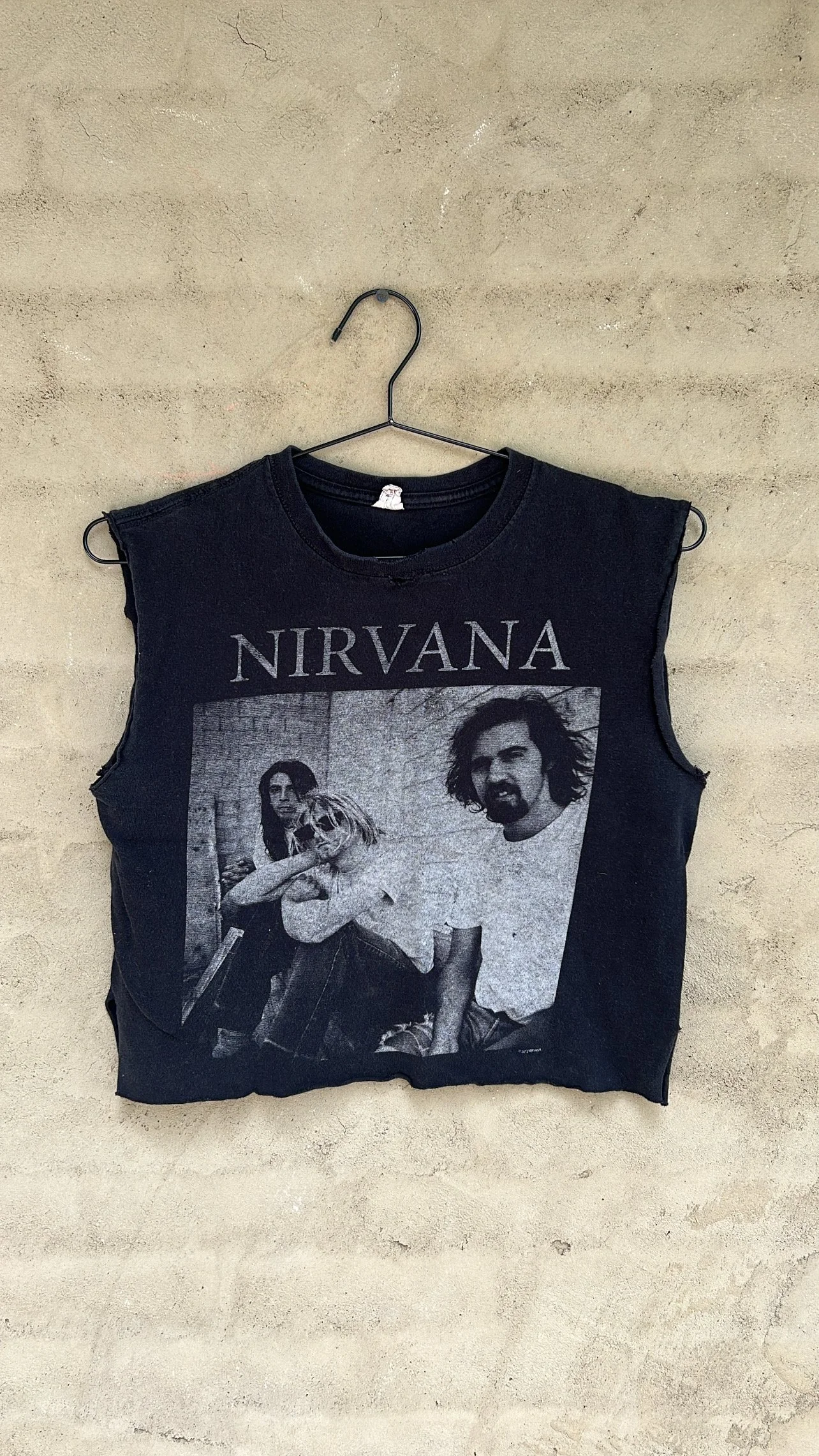 Vintage Cropped Nirvana Tee, Small