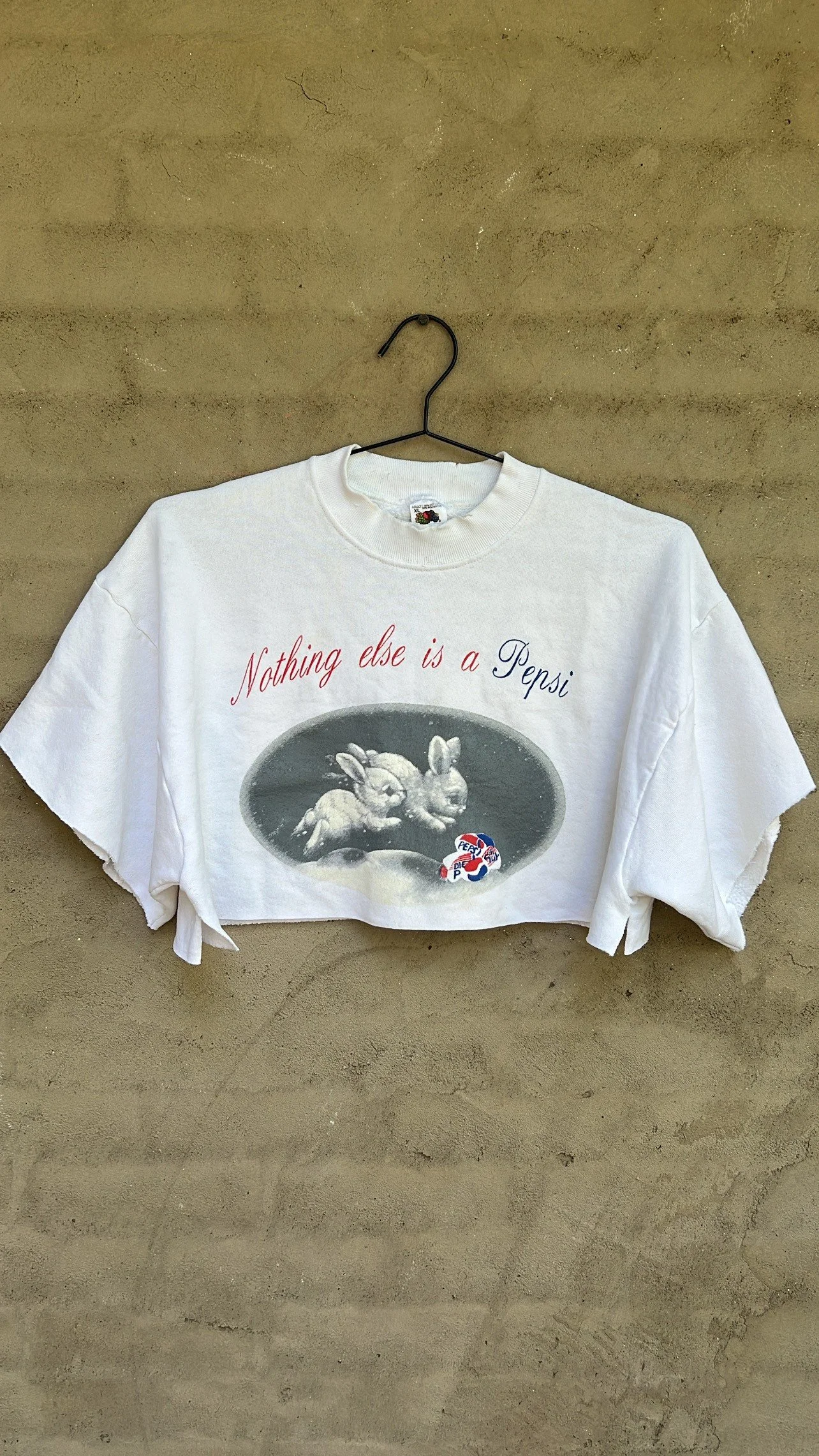 90's "Nothing else is a Pepsi" Cropped Pullover, XL