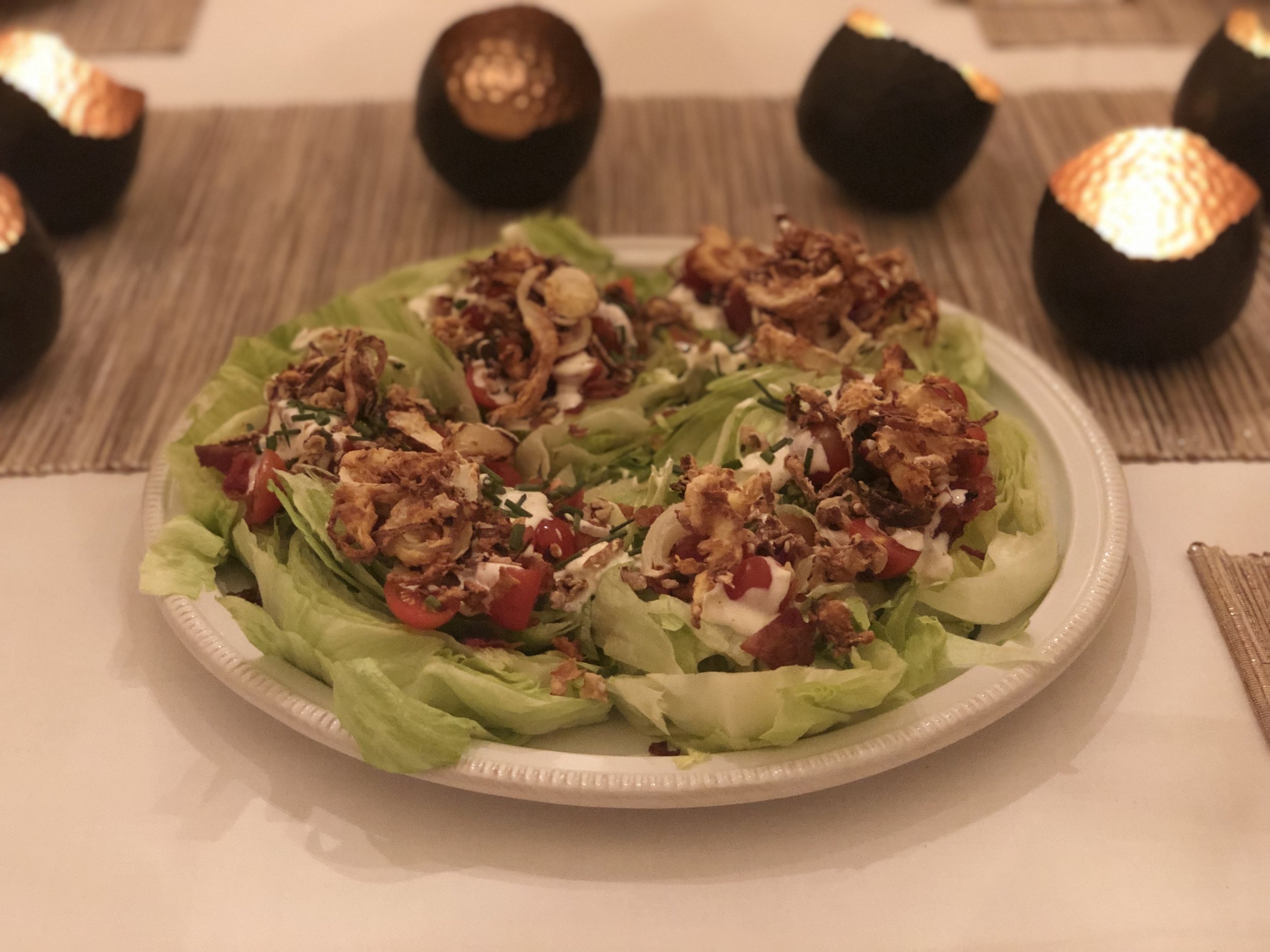 BLT Wedge Salads W Crispy Onions - Recipe Coming Soon!