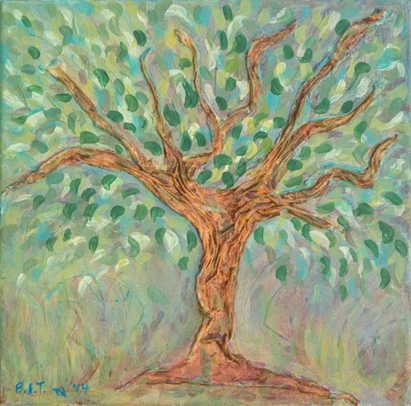 Blue-Green Tree