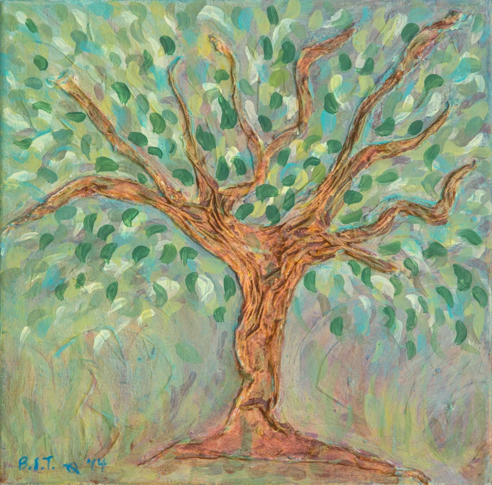 Blue-Green Tree