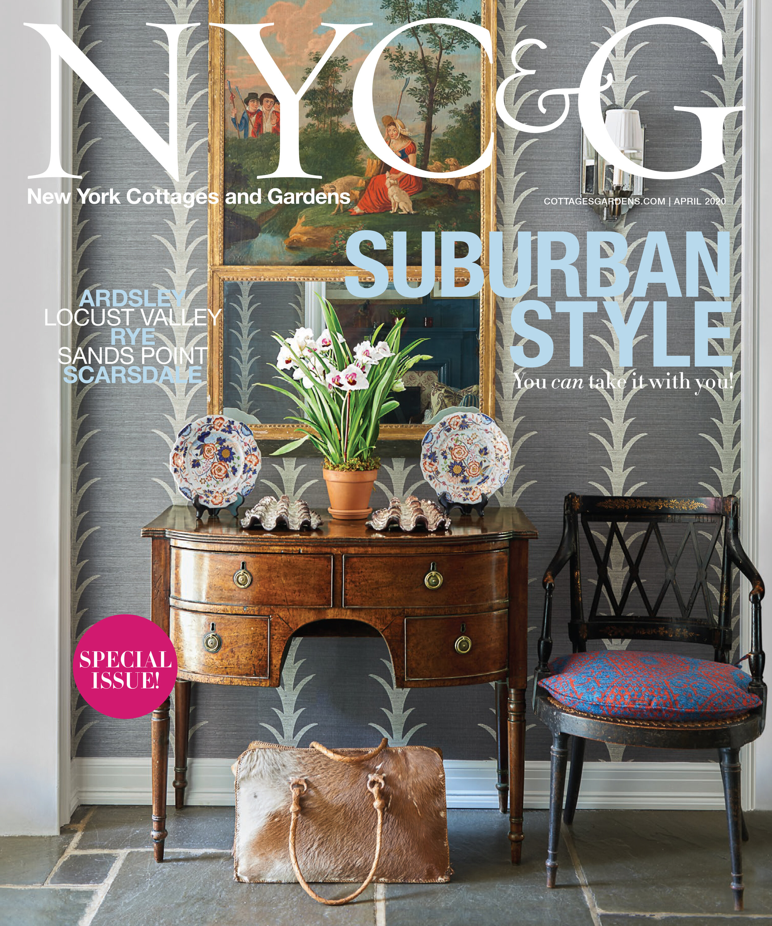 NY Cottages & Gardens April 2020 cover