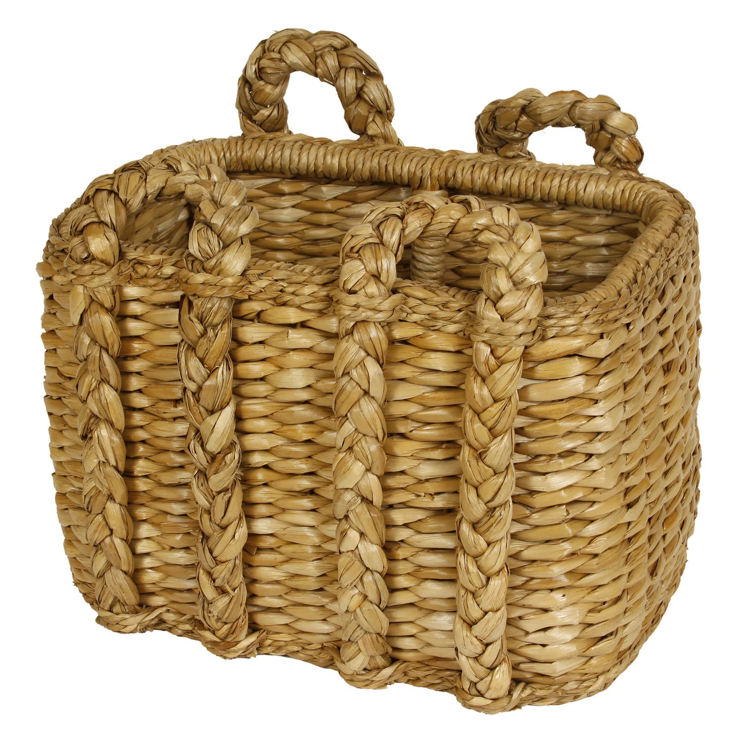 DOUBLE HANDLE RUSH BASKET — Meg Braff Designs
