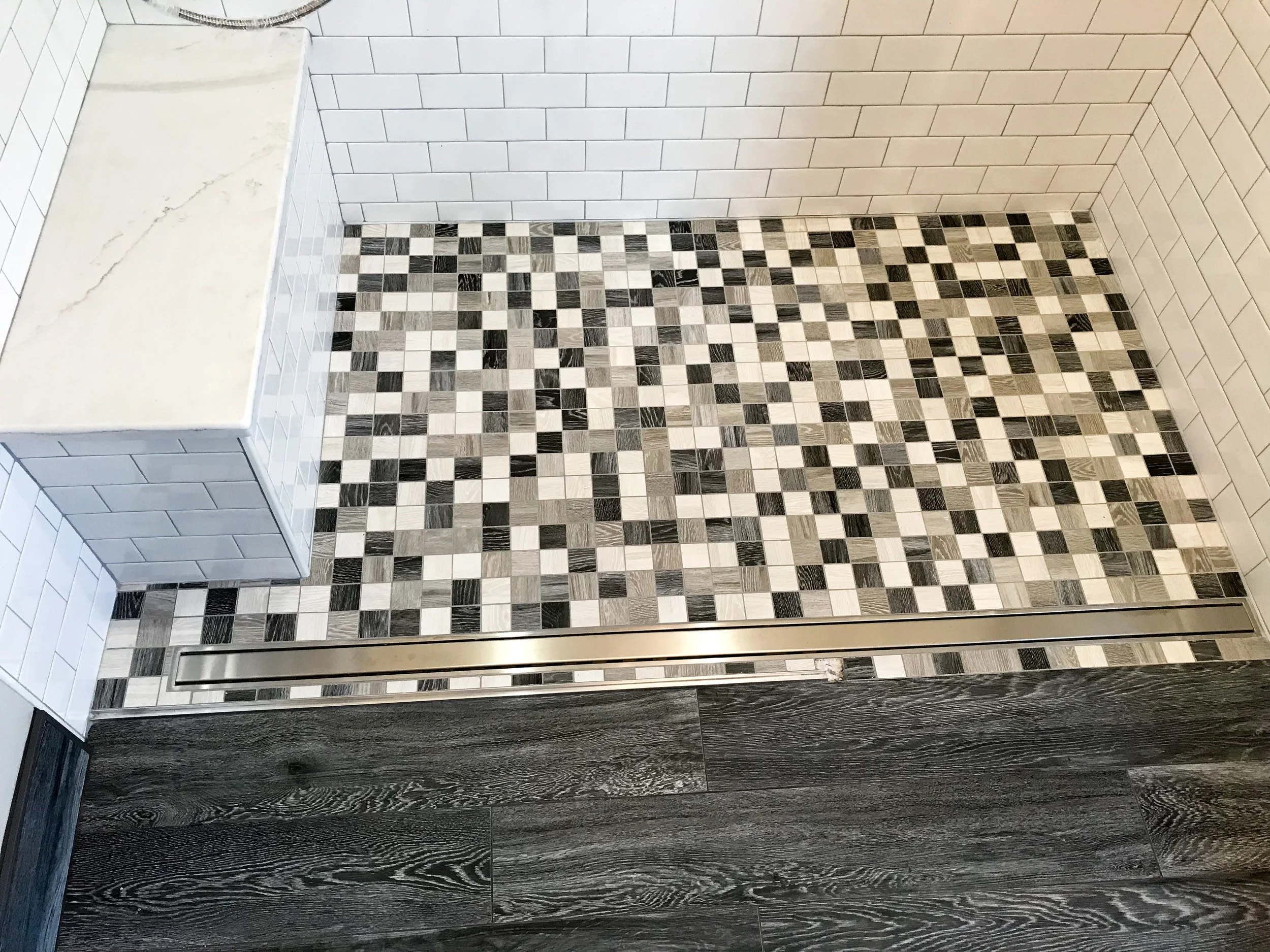 pixel tiled shower floor barrier free line drain.jpeg
