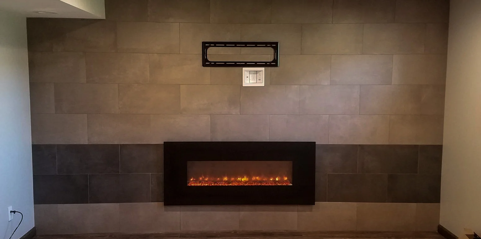 gray fireplace wall - contemporary.jpeg