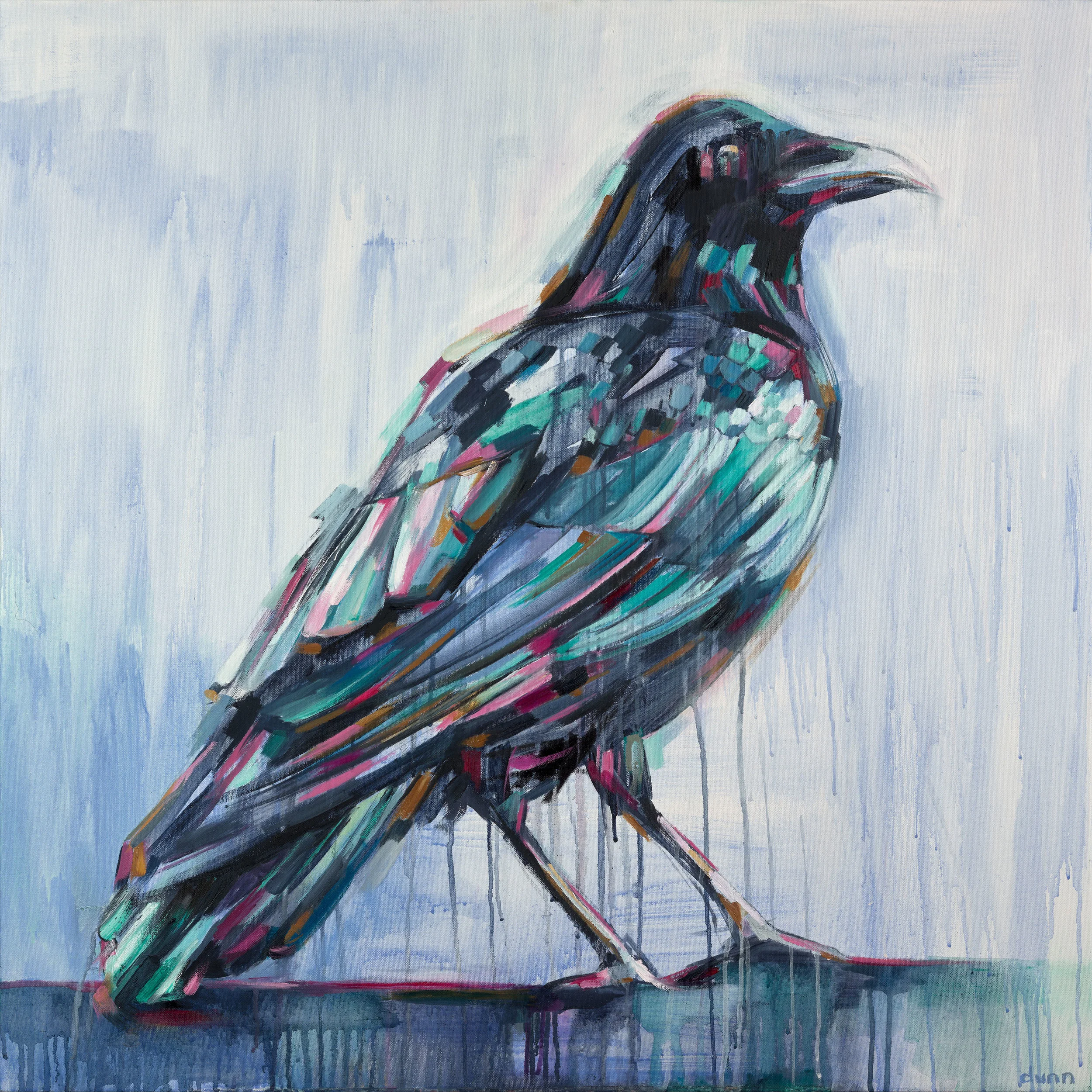 THE MESSENGER, oil on canvas, 30 x 30 inches -prints available below
