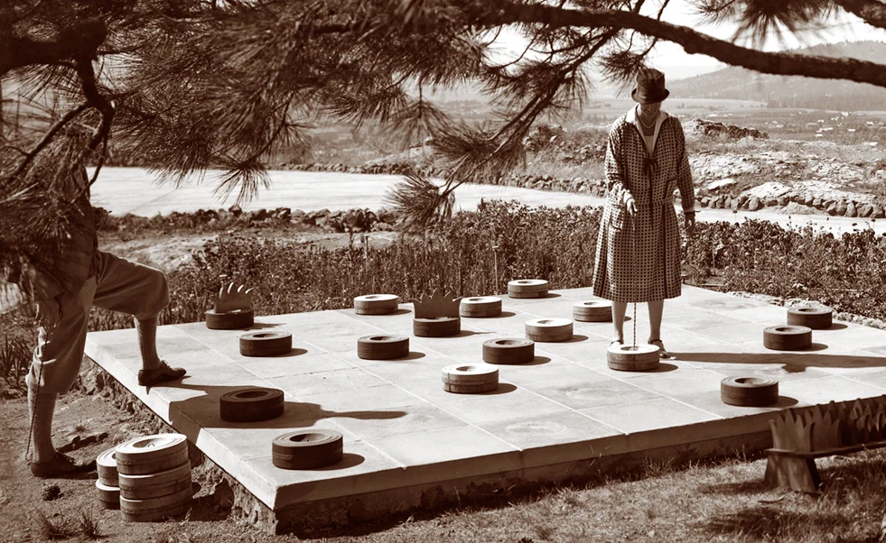The charming life-size Checkerboard 