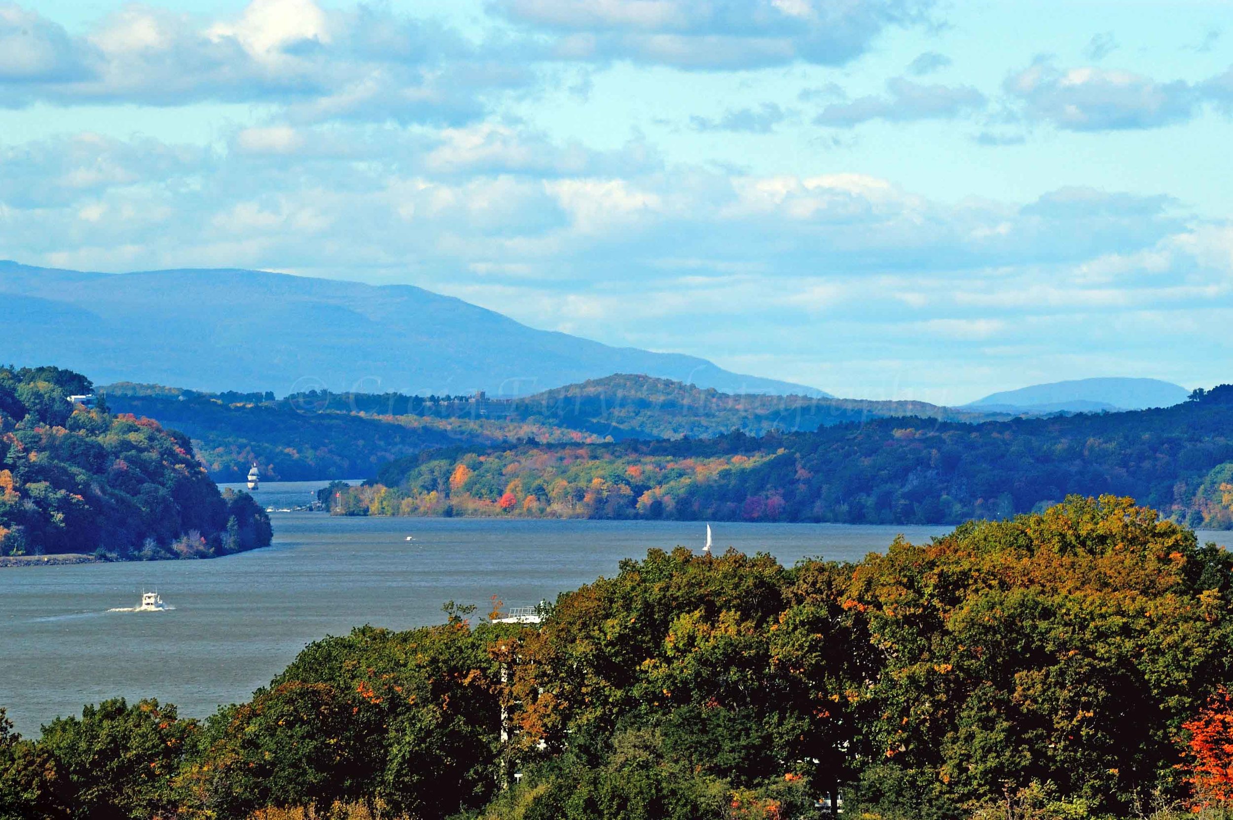 View North from Walkway Over The Hudson