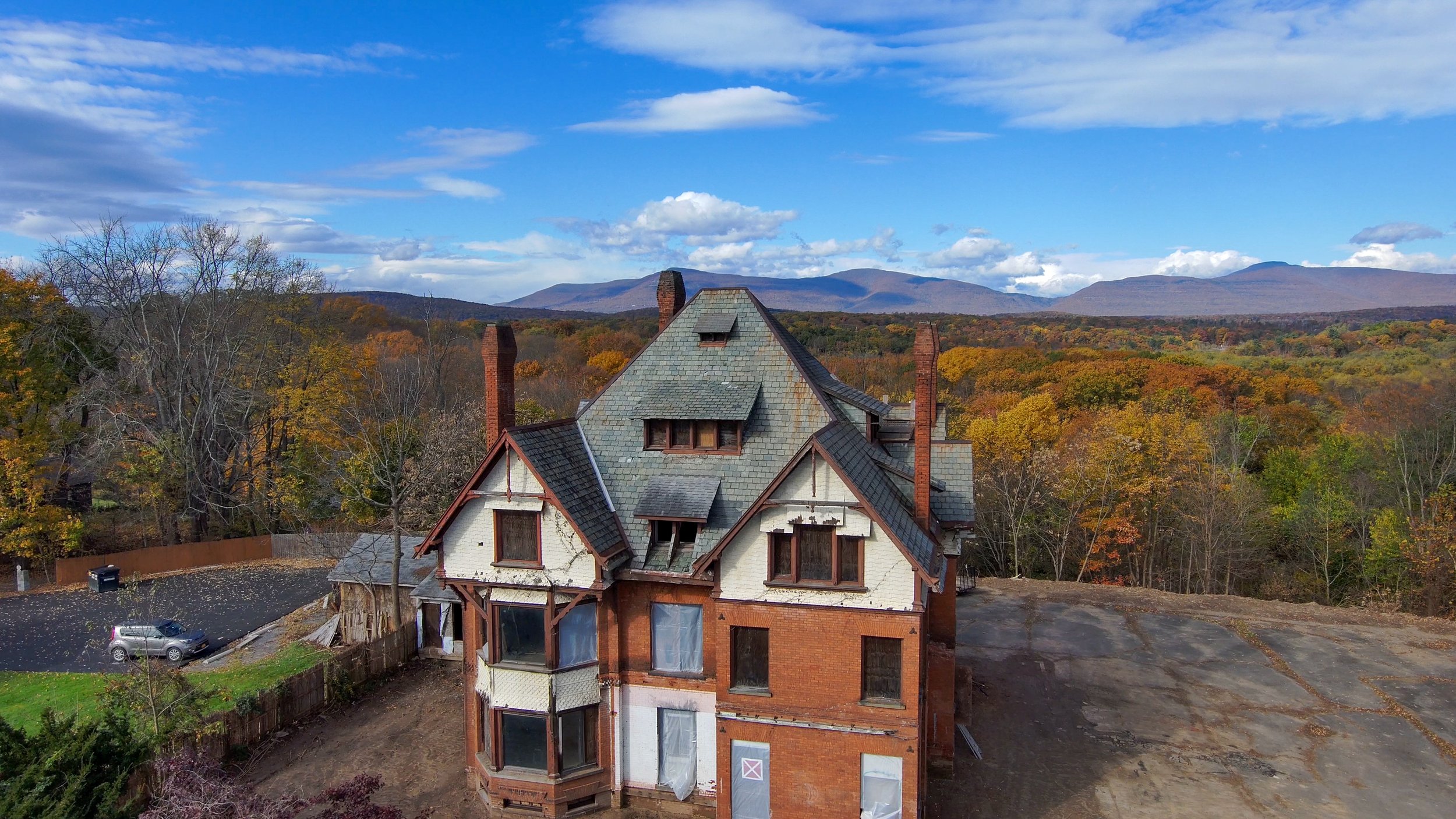 Aerial Photography of the old Clovelea Mansion 3