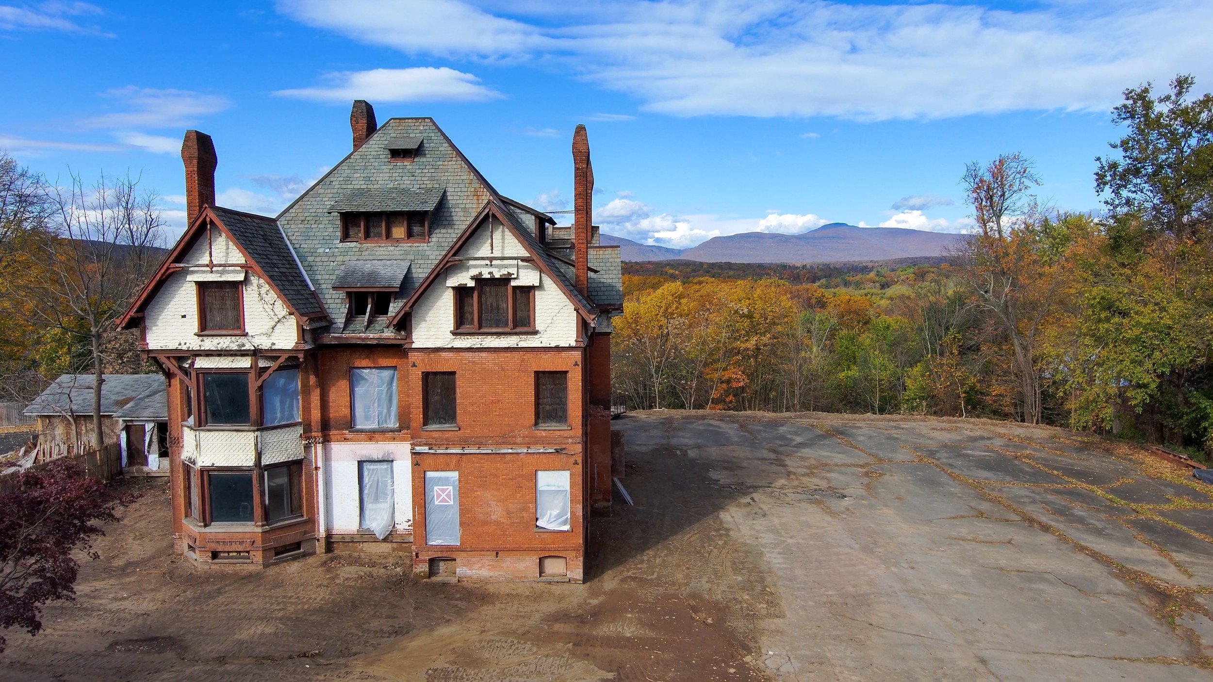 Aerial Photography of the old Clovelea Mansion 1