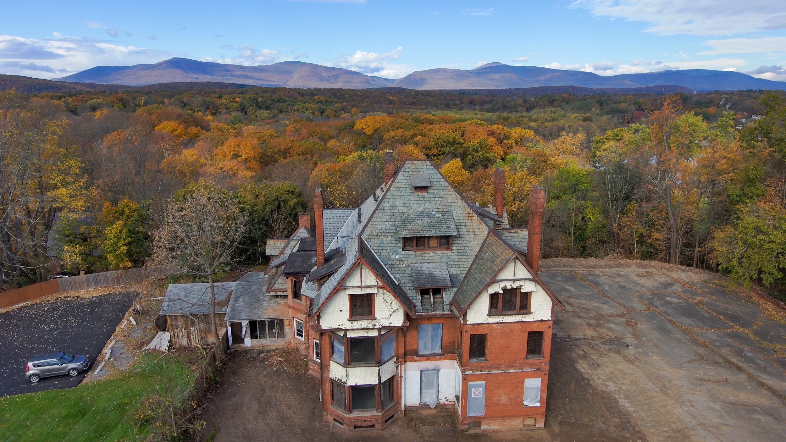 Aerial Photography of the old Clovelea Mansion 2