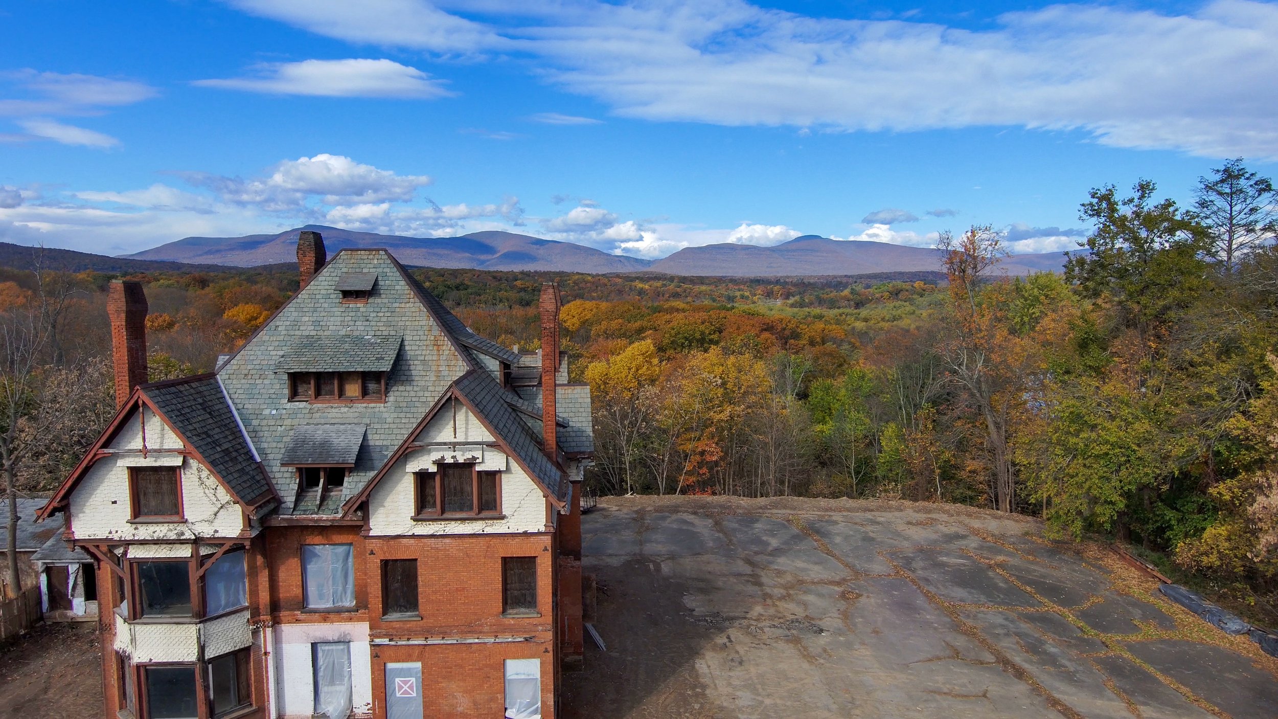 Aerial Photography of the old Clovelea Mansion 5