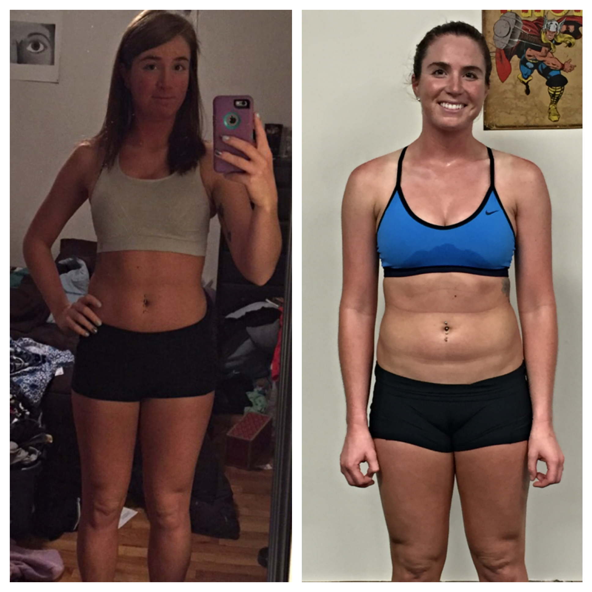 Amanda's 8 week difference. 