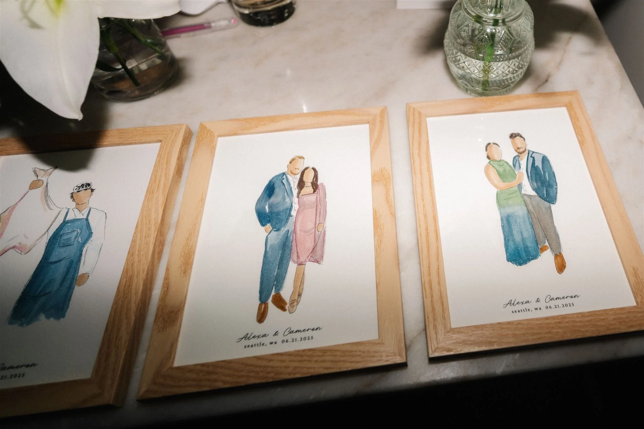 live paintings of guests