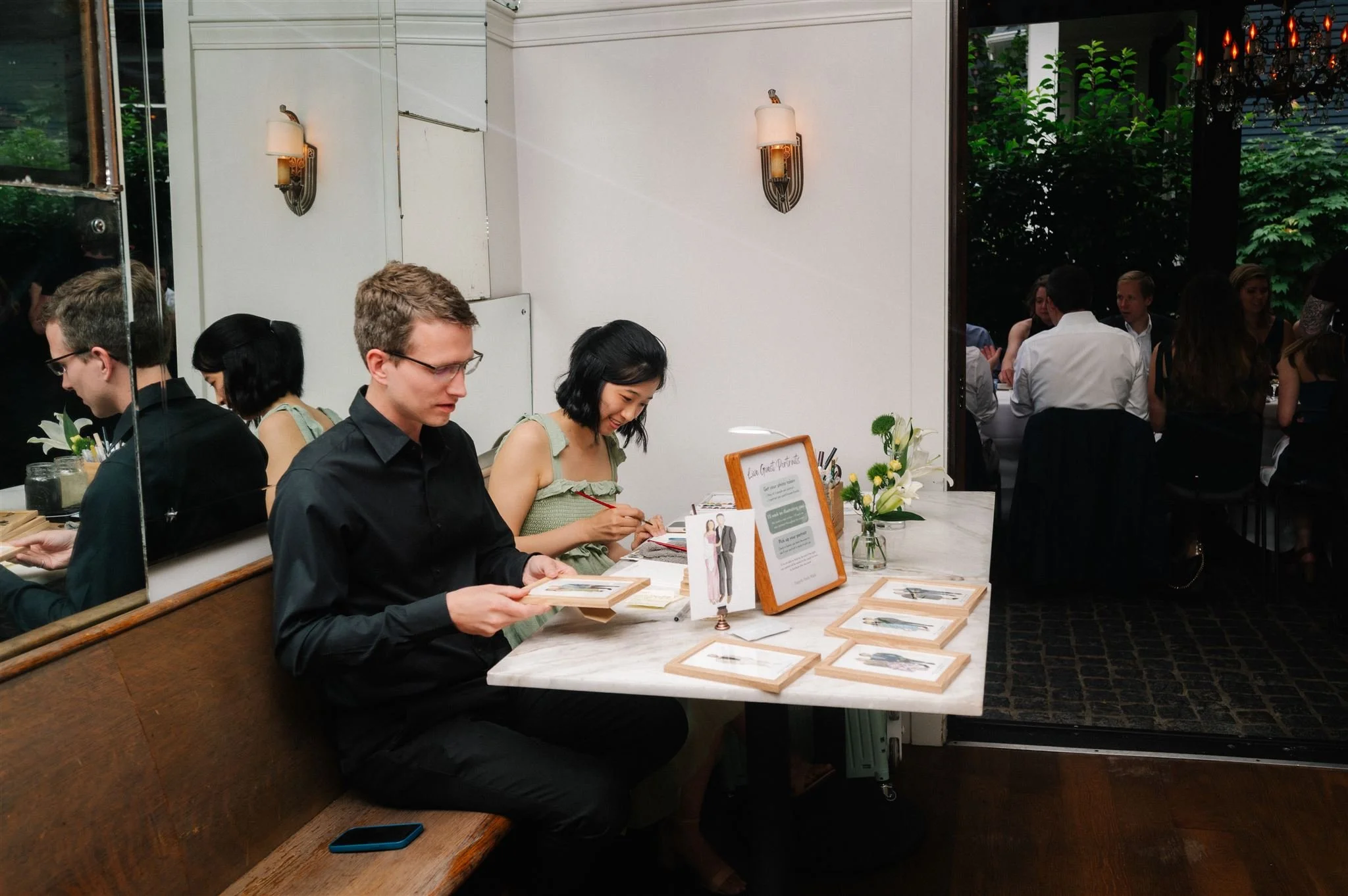 live paintings of guests