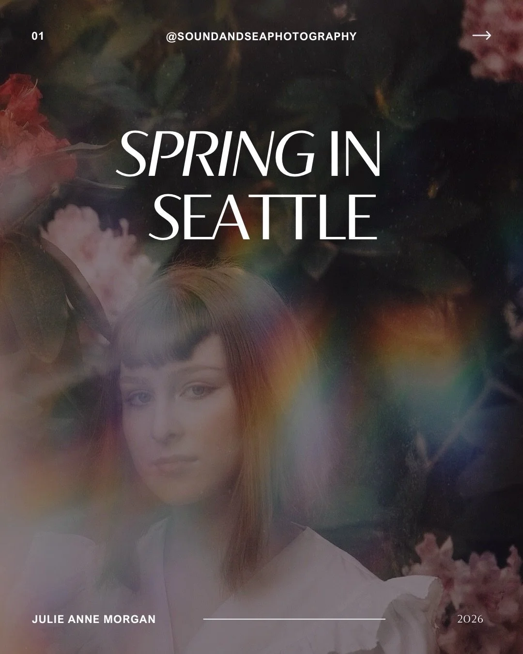 spring called. we answered. 2020 edition. 

this session with sophia back during the world was closed and we needed to fill our veins with something creative as an outlet. this felt like stepping inside a dream&hellip;soft bloom and prism work castin