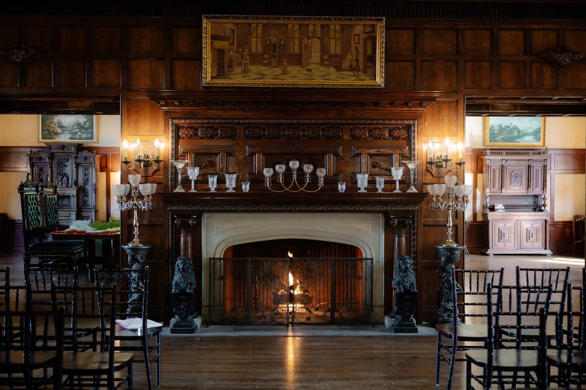 moody thornewood castle wedding ceremony space