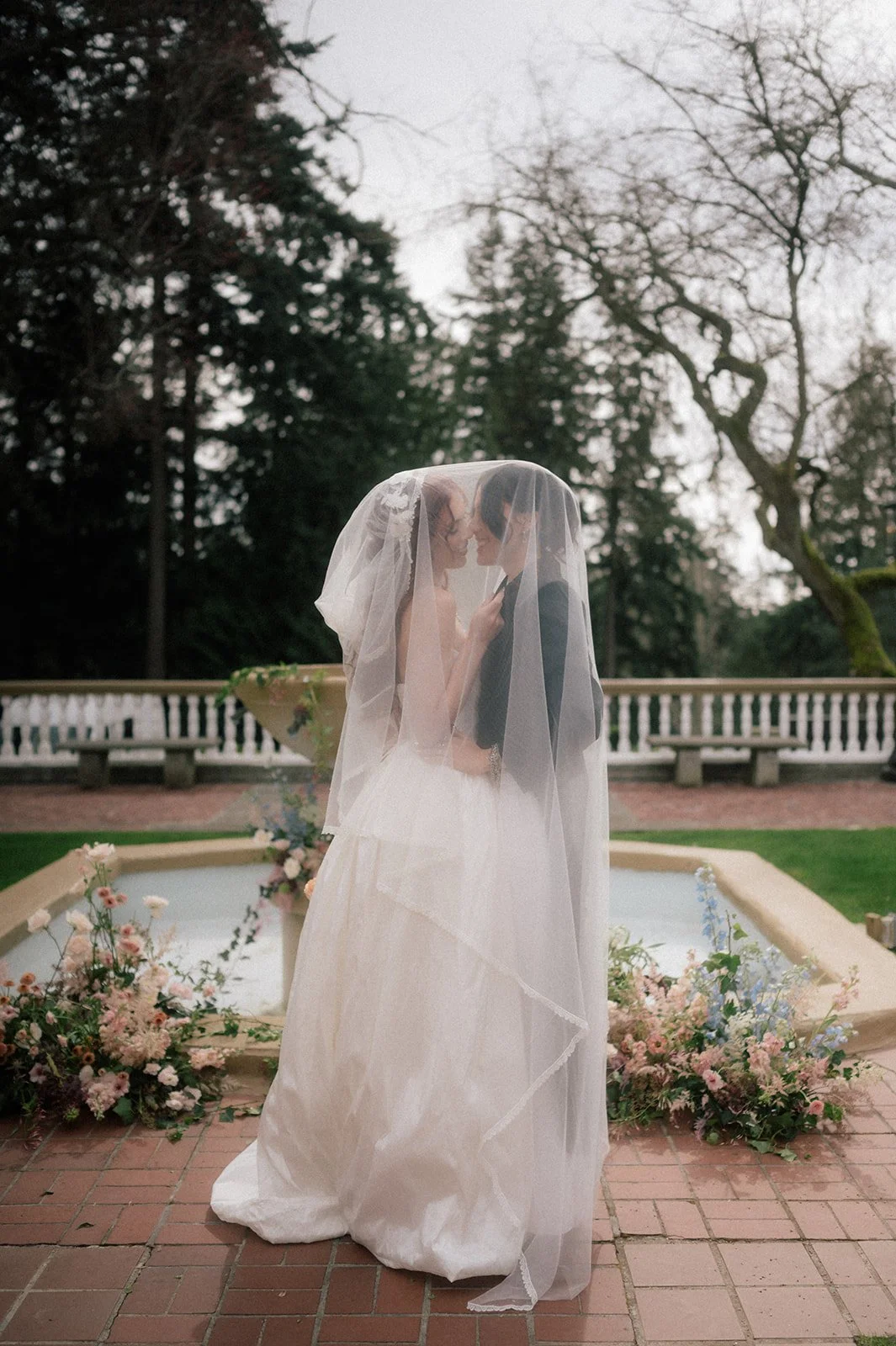 editorial style wedding photography at lairmont manor of a beautiful queer couple